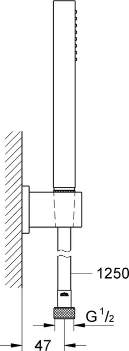 Grohe Euphoria Cube Stick Wandhalterset 1 Strahlart chrom