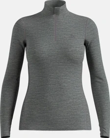 Odlo Natural Merino 200 Baselayer Half Zip Funktionsshirt langarm odlo steel grey melange (Damen)