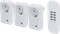 uniTEC 3+1 Micro, Funksteckdose mit Fernbedienung weiß, Set Vorschaubild
