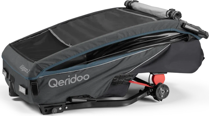 Qeridoo Kidgoo 2 Fahrradanhänger navy blue (Modell 2023)
