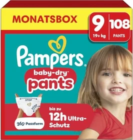 Pampers Baby-Dry pants Gr.9 Einwegwindel, 19+kg, 108 Stück