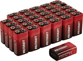 Voltcraft Alkaline 9V-Block, 30er-Pack