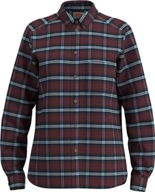 Fjällräven Övik Flannel Hemd langarm port/breeze blue (Damen)