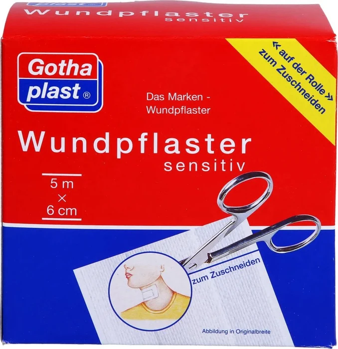 Gothaplast sensitiv Pflasterrolle, 6cm x 5m, 1 Stück