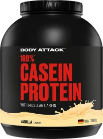 Body Attack 100% Casein Protein Vanilla Cream 1.8kg