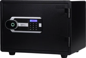 Olympia GOsafe 5350FP Tresor, schwarz, Schlüsselschloss/elektronisches Zahlenschloss/Fingerprintreader