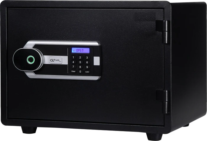 Olympia GOsafe 5350FP Tresor, schwarz, Schlüsselschloss/elektronisches Zahlenschloss/Fingerprintreader