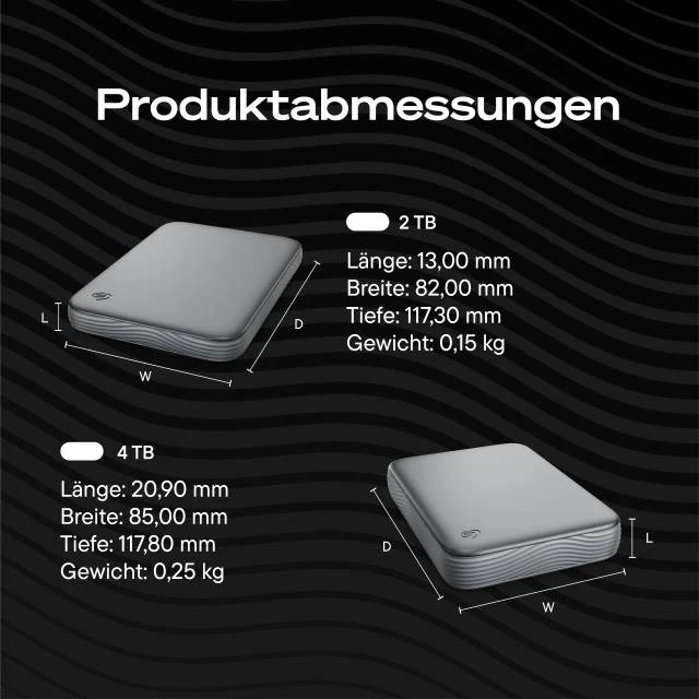 Seagate Expansion Portable (2026), 4TB, USB 3.0 Micro-B
