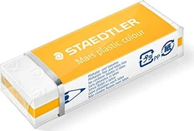 Staedtler Radierer Mars plastic colour, weiß/goldgelb