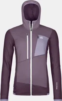 Ortovox Fleece Grid Hoody Funktionsjacke dark wild berry (Damen)