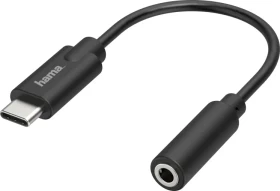 Hama USB-C auf 3.5mm-Klinke Audio Adapter schwarz