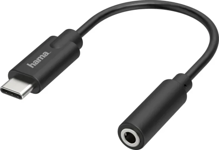 Hama USB-C auf 3.5mm-Klinke Audio Adapter schwarz