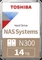 Toshiba N300 NAS Systems 14TB, 24/7, 512e / 3.5" / SATA 6Gb/s, retail Vorschaubild