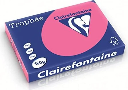 Clairefontaine Trophée Universalpapier matt fuchsia, A3, 160g/m², 250 Blatt