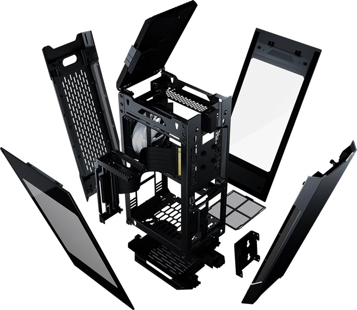 Phanteks Evolv Shift 2, schwarz, Glasfenster, Mini-ITX