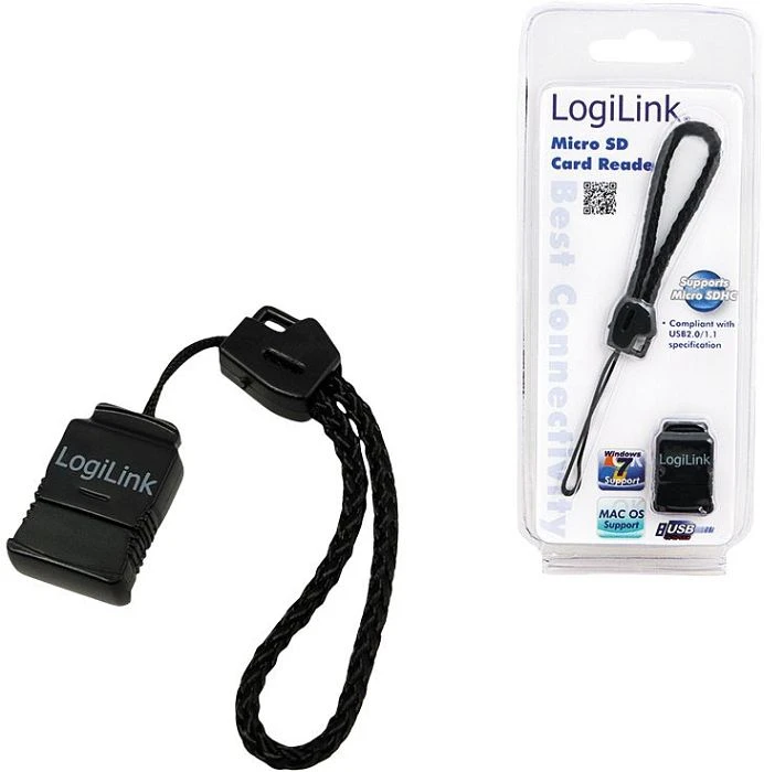 LogiLink microSDHC Mini Cardreader, USB 2.0