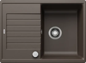 Blanco Zia 45 S Compact Einbau Becken reversibel mit Ablauffernbedienung cafe