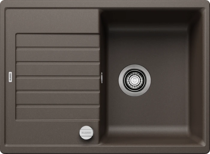 Blanco Zia 45 S Compact Einbau Becken reversibel mit Ablauffernbedienung cafe