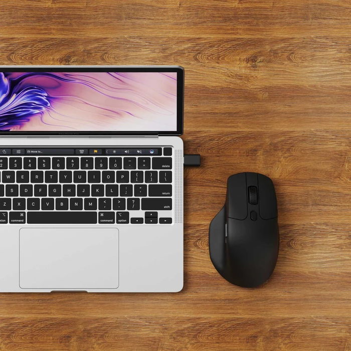Keychron M6 Wireless Mouse schwarz, 4K PixArt 3395, USB/Bluetooth