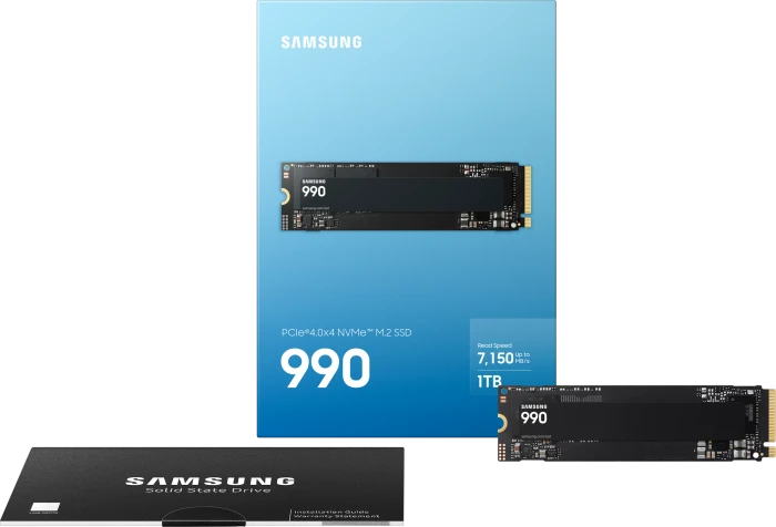 Samsung SSD 990 1TB, M.2 2280 / M-Key / PCIe 4.0 x4