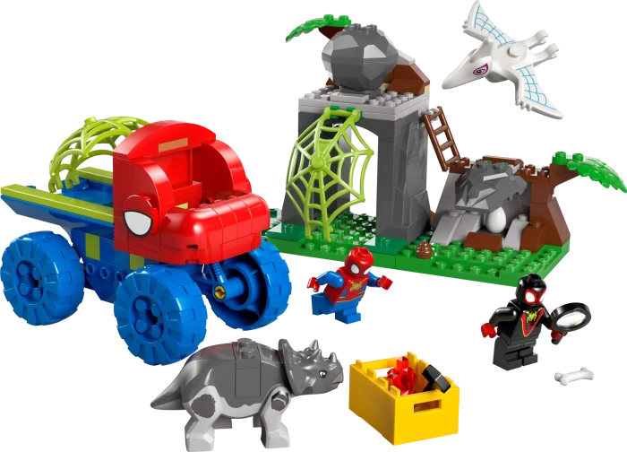 LEGO Marvel Super Heroes Spielset - Spideys Team auf Rettungsmission im Dino-Truck