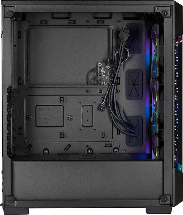 Corsair iCue 220T RGB Airflow, schwarz, Glasfenster