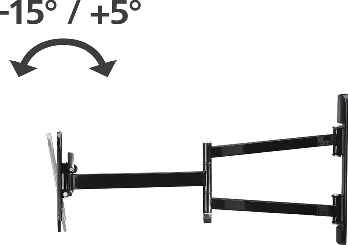 Hama TV-Wandhalterung Fullmotion 5 Sterne L 2 Arme schwarz