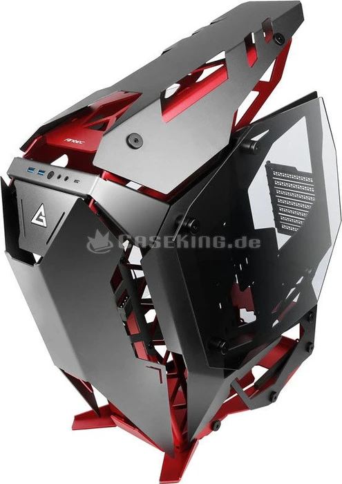 Antec Torque, anthrazit/rot, Glasfenster
