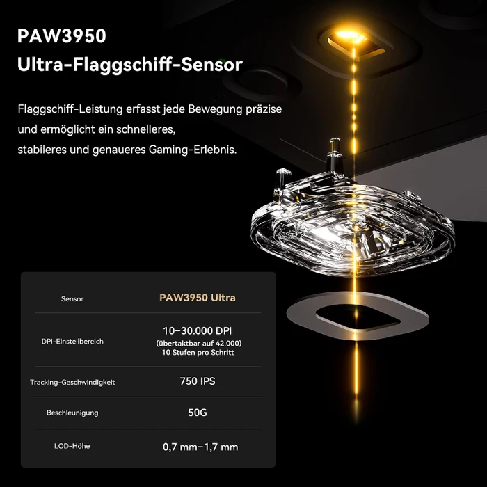 ATK Dragonfly A9 Mini 8KHz Wireless Gaming Maus, schwarz, USB