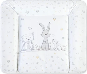 Julius Zöllner Softy Folie Wickelauflage, 75x75cm Häschen & Eule