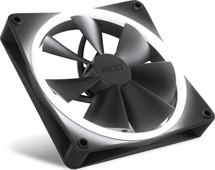 NZXT F Series F140 RGB DUO Twin Pack, Matte Black, schwarz, LED-Steuerung, 140mm, 2er-Pack