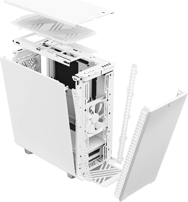 Fractal Design Define 7 Compact White Solid, schallgedämmt
