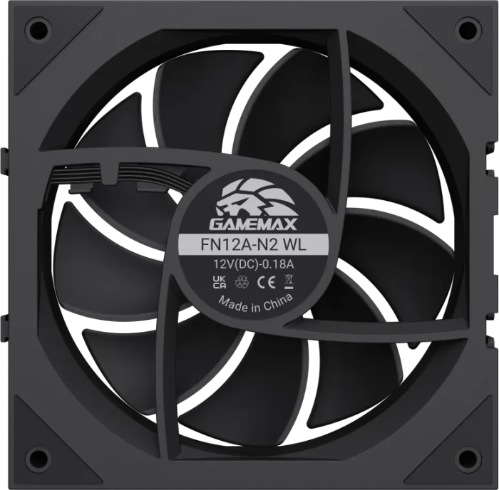 GameMax FN12A-N2 WL, schwarz, 120mm, 3er-Pack