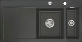 systemceram Mera 100 F Einbau Becken rechts mit Ablauffernbedienung schiefer