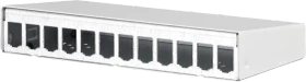Metz Modulgehäuse, Aufputz Patchfeld, reinweiß, 12-Port, 1HE, weiß