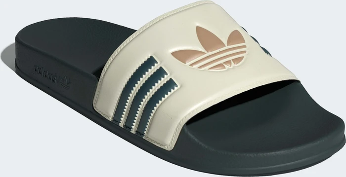 adidas Adilette cream white/mineral green/warm sandstone