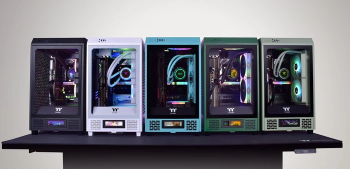 Thermaltake The Tower 200 Turquoise, türkis, Glasfenster, Mini-ITX