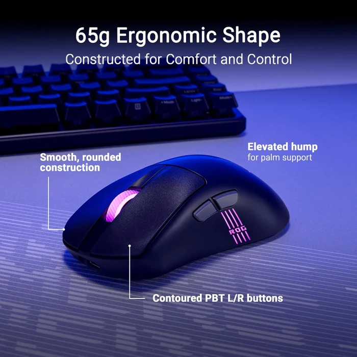 ASUS ROG Keris II Origin Wireless Black, USB/Bluetooth