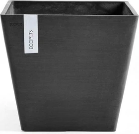 Ecopots Kunststoff-Topf Rotterdam 30x30cm dark grey