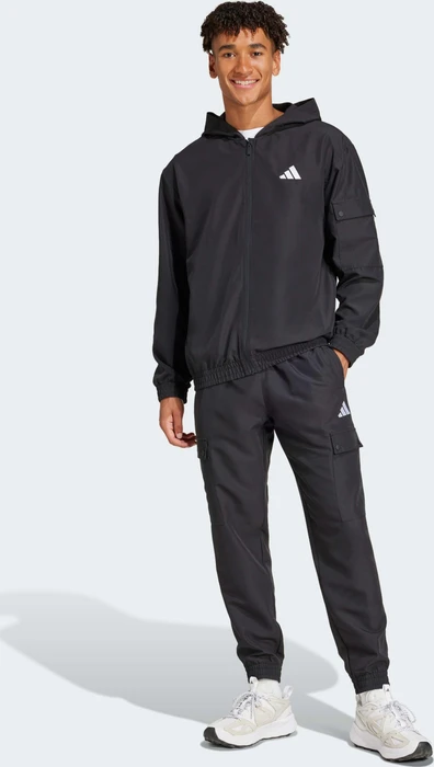 adidas Sportswear Woven Cargo Trainingsanzug schwarz (Herren)