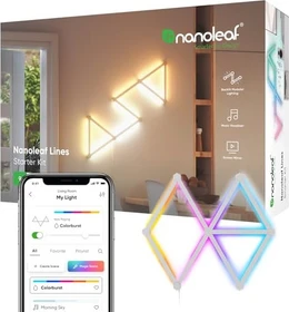nanoleaf Lines 60 Degrees LED Lichtleiste Starterkit 2W, 9 Stück