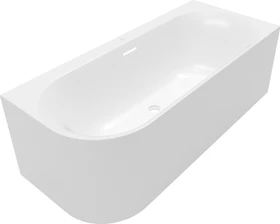 Villeroy & Boch Loop&Friends Oval Vorwand-Badewanne für Eckeinbau rechts 180x80cm, stone white