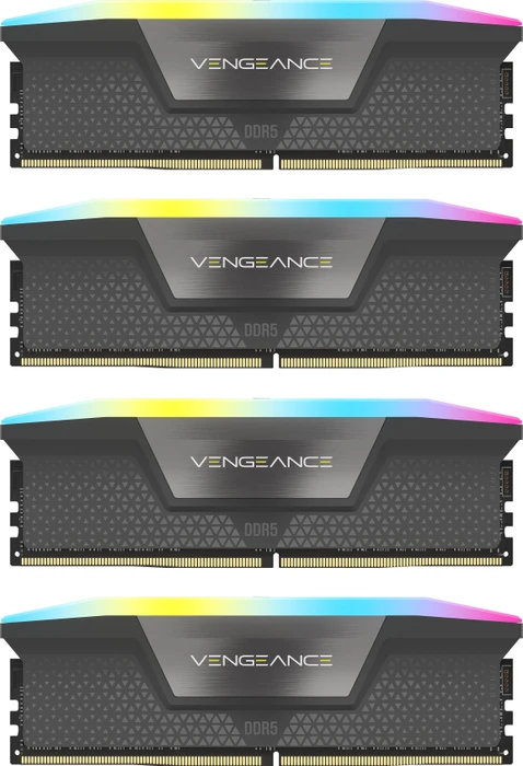 Corsair Vengeance RGB grau UDIMM 64GB Kit, DDR5-5600, CL36-36-36-76