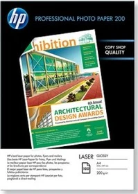 HP Professional glossy Laser Fotopapier glänzend weiß, A4, 200g/m², 100 Blatt