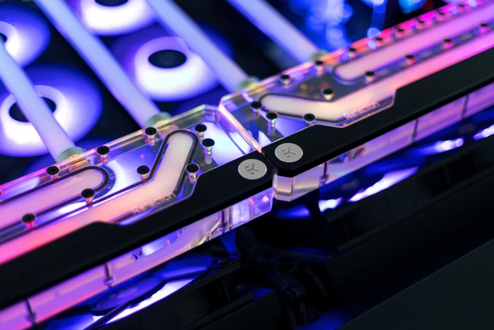 EK Water Blocks Quantum Line EK-Quantum Reflection DK-05F Right D-RGB, Verteilerplatte, Acryl