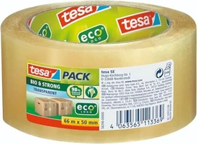 tesa tesapack bio & strong transparent, Klebeband, 50mm/66m, 1 Stück