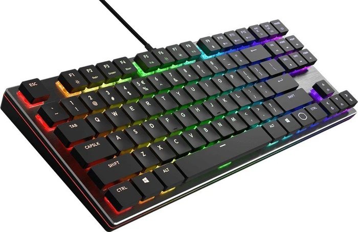 Cooler Master SK630 Tenkeyless, LEDs RGB, MX LOW PROFILE RGB RED, USB, DE