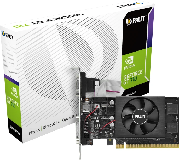 Palit GeForce GT 710, 2GB GDDR5, VGA, DVI, HDMI