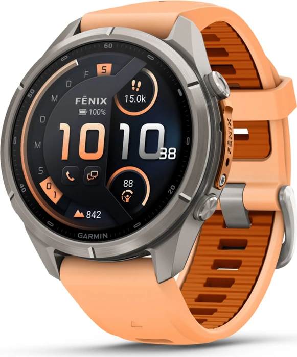 Garmin Fenix 9 Pro inReach 43mm titanium/shell pink-autumn orange