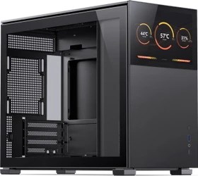 Jonsbo D31 Screen Black, schwarz, Glasfenster
